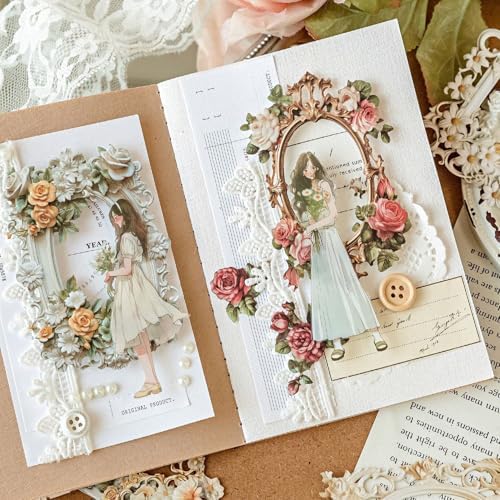 60 Vintage Craft Paper Frames for Scrapbook - Image 5