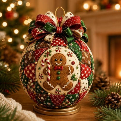 Christmas Classics Patchwork Ornament DIY Kit, Holiday Decorations by Unknown