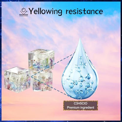 Bsrezn 2000g UV Resin Bulk, Clear UV Epoxy Resin Cure for Jewelry Making - Image 3