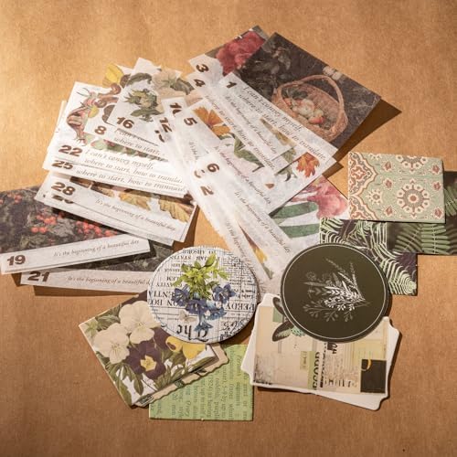 YagCu Scrapbook Kit for Beginners, Aesthetic Junk Journal Supplies, Scrapbooking and Journaling Materials, Bullet Journals Stationery, Planner DIY Arts Craft, Women Adults - Image 6