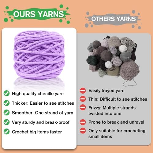 CODGP Crochet Kit for Beginners, 11.8-Inch Hippo Crochet Kit for Adults - Image 4