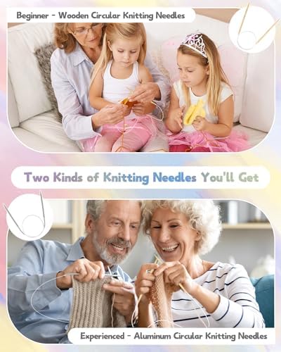 Katech Beginner Knitting Kit for Adults-Includes Book, Needles, Soft Yarn-Art Craft Kit for Learning to Make Dishcloths - Image 6