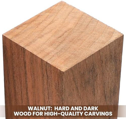 20 Pcs Walnut Wood Blocks for Carving Unfinished Wooden Blanks - Image 3