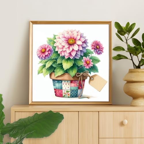 Camocin Framed Paint by Numbers Kit for Adults Beginners – Flowers - Image 6