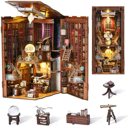 Beyond Library Book Nook Kits, DIY 3D Wooden Puzzle for Adults by CCCDF