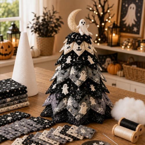 Daily Partner DIY Halloween Quilted Fabric Tree Kit by DailyPartner