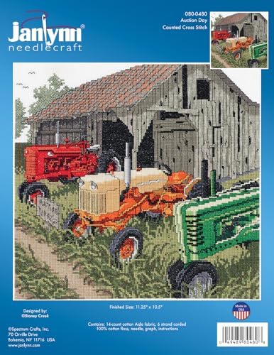 Janlynn Counted Cross Stitch Kit, Auction Day 11-1/4" x 10-1/2" - Image 2