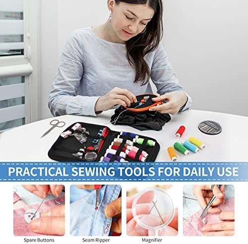 Sewing Kit for Adults,Marcoon Needle and Thread Kit with Sewing Supplies and Accessories Contains Scissors, Measure Tape,Seam Ripper,Suitable for Home, Travel, Beginner, Emergency - Image 6
