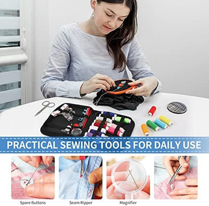 Sewing Kit for Adults,Marcoon Needle and Thread Kit with Sewing Supplies and Accessories Contains Scissors, Measure Tape,Seam Ripper,Suitable for Home, Travel, Beginner, Emergency - Image 6