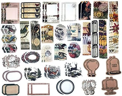 Esweny 200 Pieces Vintage Ephemera Scrapbooking Supplies Pack for Journaling, Decoupage Paper Scrapbook Stickers Kit for Junk Journal Planners Collage Craft Notebooks Album (Forests) - Image 5