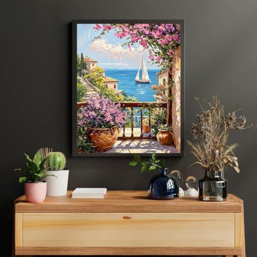 Yixzoxa Paint by Numbers Kit for Adults, DIY Oil Painting Canvas 16x20inch - Image 5