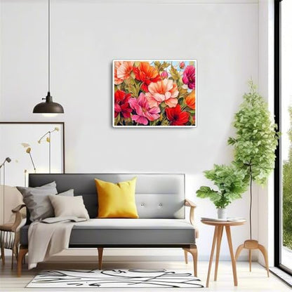 Flower Paint by Numbers Kit for Adults,Poppy Adult Painting by Numbers for Beginner on Canvas,DIY Painting Kits for Home Wall Decor,Gifts (Flower1) - Image 6