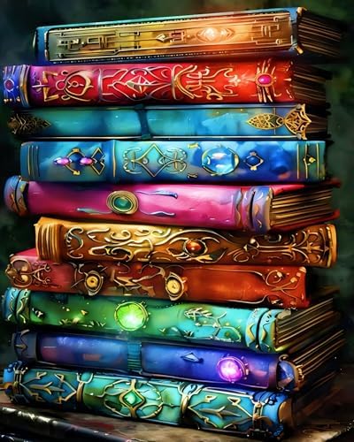 koemhxb Paint by Numbers Kit for Adults Beginners, Book of Mystical Paint by Numbers on Canvas, Acrylic Painting Crafts for Home Decor (16x20inch) by Koemhxb