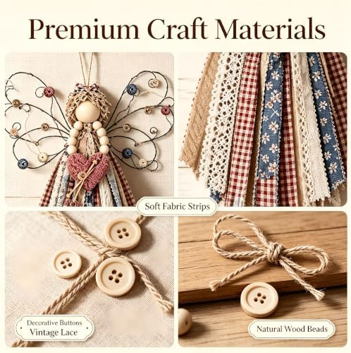 ZMoal Fabric Hanging Kit Macrame Wall Hanging Set (#10) for Adults Beginners Decor Home Decor Bedroom Living Room and Holiday Gifts - Image 6
