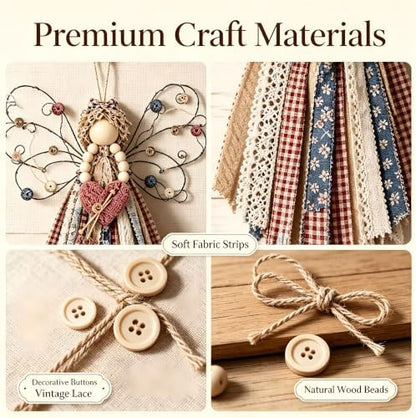 ZMoal Fabric Hanging Kit Macrame Wall Hanging Set (#10) for Adults Beginners Decor Home Decor Bedroom Living Room and Holiday Gifts - Image 6