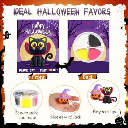 Capoda 18 Set Halloween DIY Craft Kit Halloween Air Dry Clay Kit - Image 3