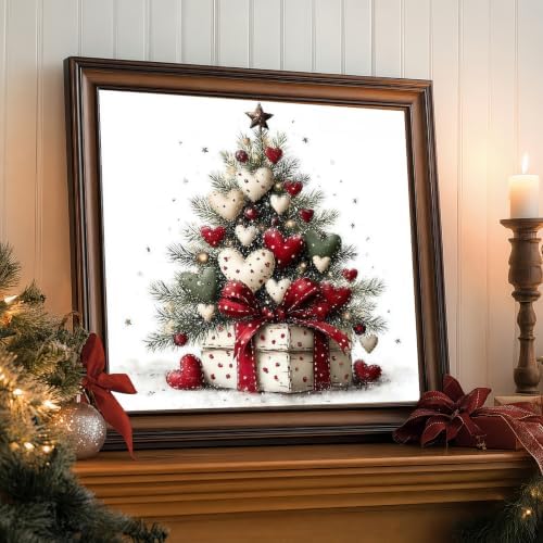 Christmas Tree Stamped Cross Stitch Kits for Beginner 13.7x13.7 Inch - Image 5