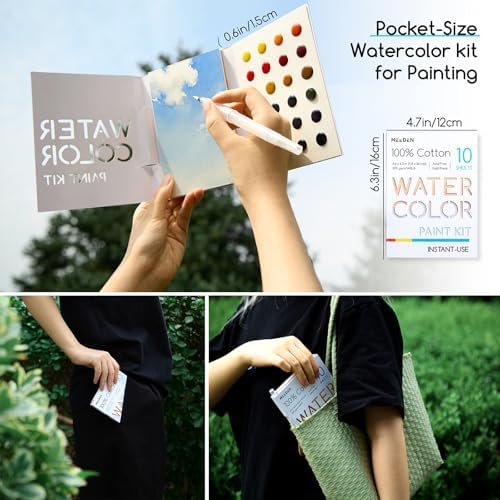 MEEDEN Portable Watercolor Paint Set: Travel Watercolor Kit 3 Pack - Image 6
