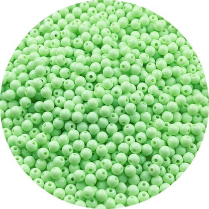700pcs Acrylic Round Beads for Crafts 6mm Resin Candy Color Spacer Beads with Hole for Jewelry Making Sewing Crafts Decoration Necklaces Bracelets Earrings Supplies(Light Green) by Unknown