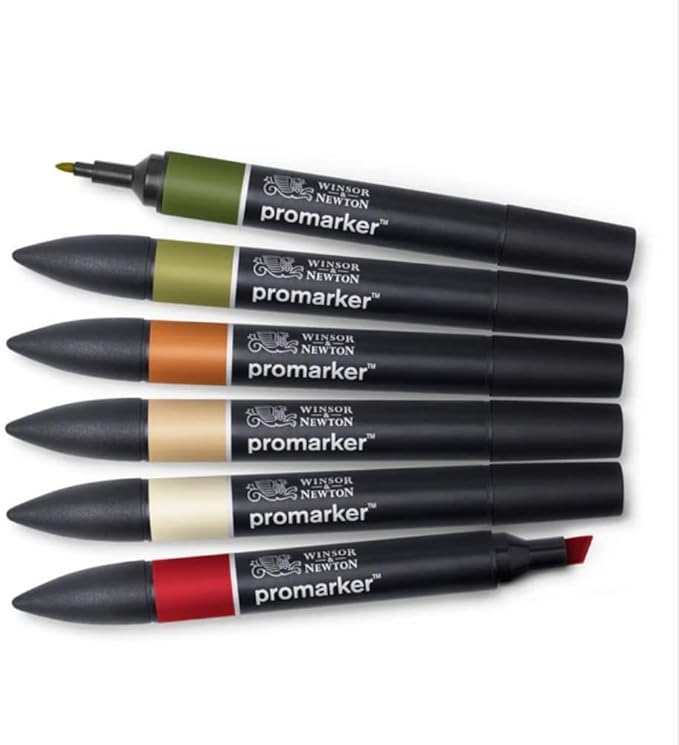 Winsor & Newton ProMarker Set, 6 Count, Landscape