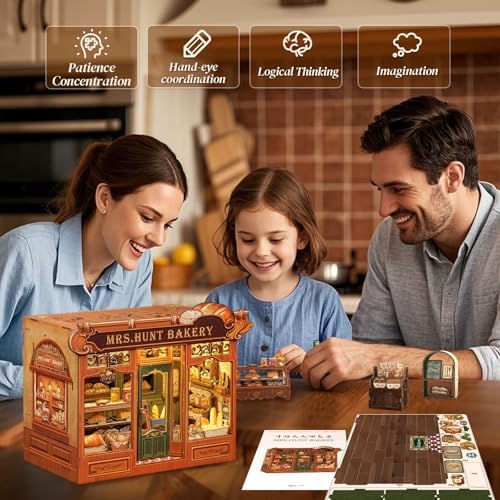 Cutefun Book Nook Kits for Adults - DIY Miniature Bread Shop House Kit - Image 6