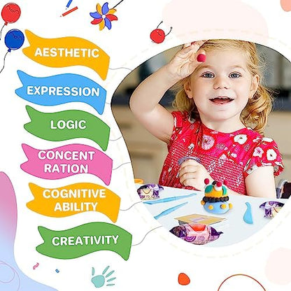 Aestd-ST Air Dry Clay 102 Colors, Modeling Clay for Kids, DIY Magic Clay - Image 4
