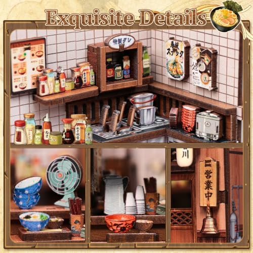 CUTEBEE 3D Wooden Puzzle Miniature House Kit for Adults, DIY Craft Gift - Image 5
