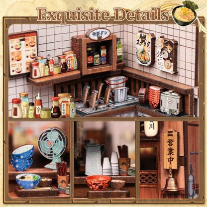 CUTEBEE 3D Wooden Puzzle Miniature House Kit for Adults, DIY Craft Gift - Image 5