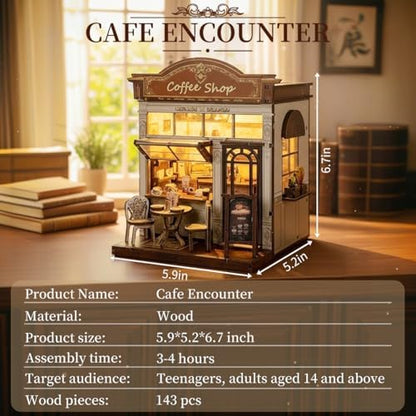 Book Nook Kit, DIY Miniature House Dollhouse Kit for Adults and Teens - Image 2