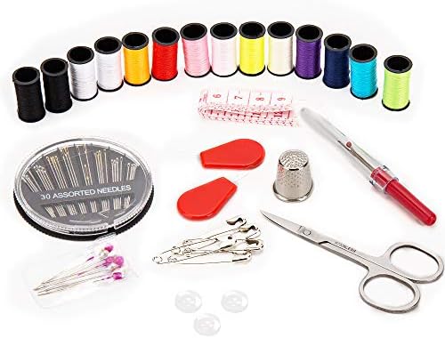 Sewing Kit, Sewing Kits for Adults, OKOM 68Pcs Thread for Sewing, Sewing Supplies, Sew Kit for Home,Traveler,Small Mini, Basic, Beginner, DIY, Needle and Thread Kit, Gift for Mother and Grandma - Image 2