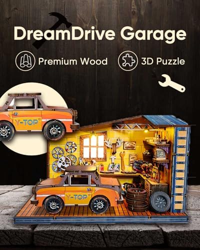 DIY Miniature House Kit Dollhouse Kit for Adults to Build Mini Garage - Image 5