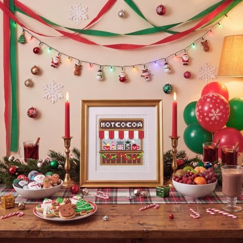 XunYee 18 Mesh Needlepoint Canva for Beginner, Hot Cocoa - Image 5