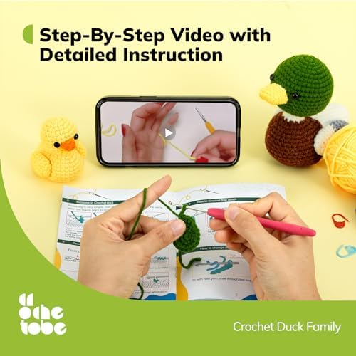 Crochetobe Crochet Kit for Beginners, Crochet Animal Kit for Adults Kids - Image 3