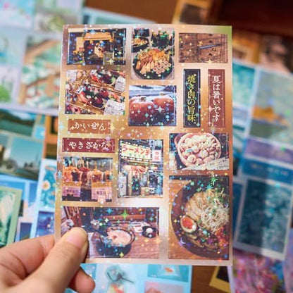 Japanese Sticker Book - 40 Sheets Cherry Blossom & Izakaya Food Stickers for Journals, Planners, Scrapbooking & Water Bottles - Kawaii Vinyl Decals (554 Pcs) - Image 4