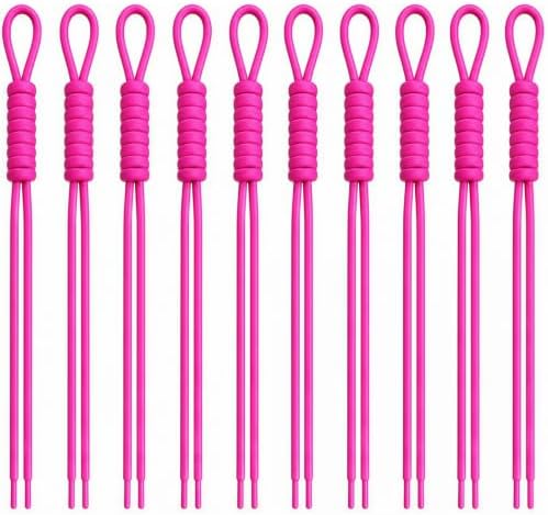 Paracord Keychain,10Pcs Rope Keychain,Paracord Bag Charm for Purse Handbag by Unknown