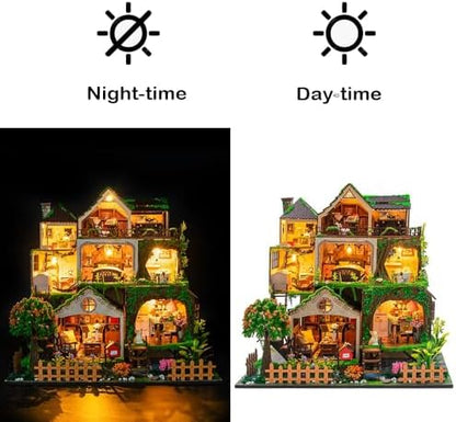 DIY Miniature House Kit, Dollhouse Kit to Build for Adults, Forest Treehouse - Image 6