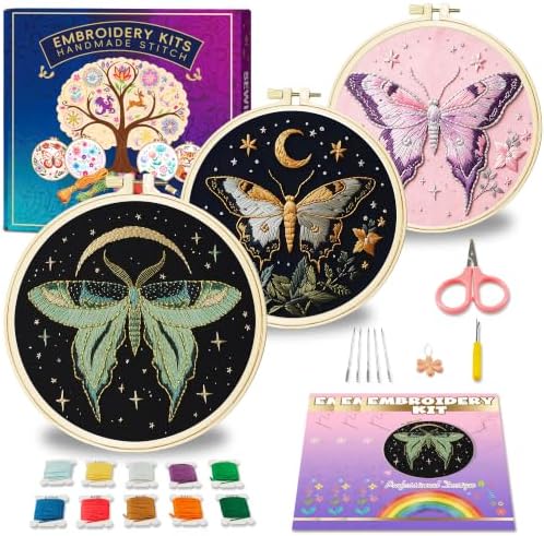 Huacan Embroidery Kit for Adults Beginners with Gift Box by Home