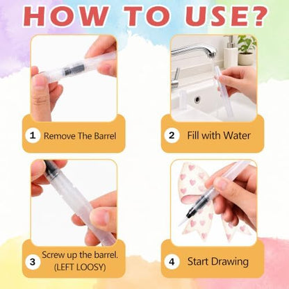 Holiday Bow Watercolor Workbook, Christmas and Halloween Painting Book - Image 3