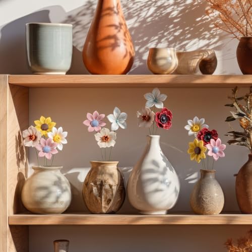 RattanView 24 Set 3D DlY Flower Ceramics to Paint Handicrafts Kits - Image 5