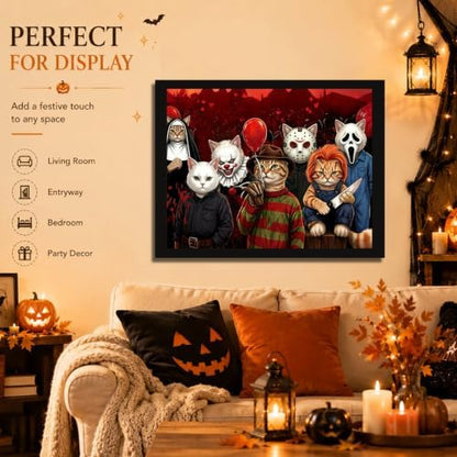 xcemhil Halloween Paint by Number Kit for Adults, 16x20inch - Image 3