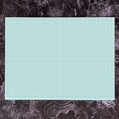 Glass Craft Mat | Magnetic | Heat, Scratch, & Stain Resistant | Perfect for Mixed Media Artwork (Aqua, 18 x 24in) - Image 5