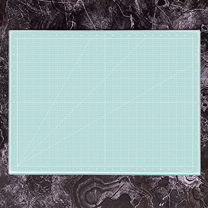 Glass Craft Mat | Magnetic | Heat, Scratch, & Stain Resistant | Perfect for Mixed Media Artwork (Aqua, 18 x 24in) - Image 5