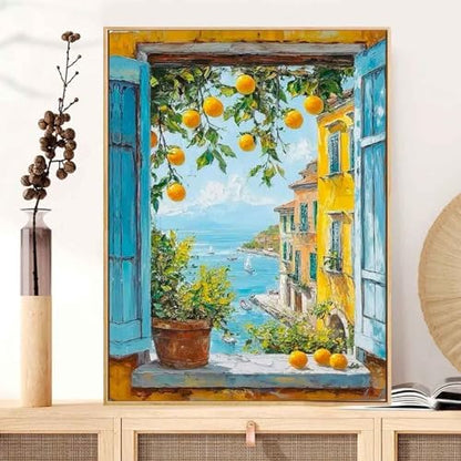 Yunruily Paint by Number Adult Lemon Tree-Adult Paint by Numbers,Paint by Numbers for Adults Canvas for Gifts Home Wall Decor(16x20inch) - Image 2