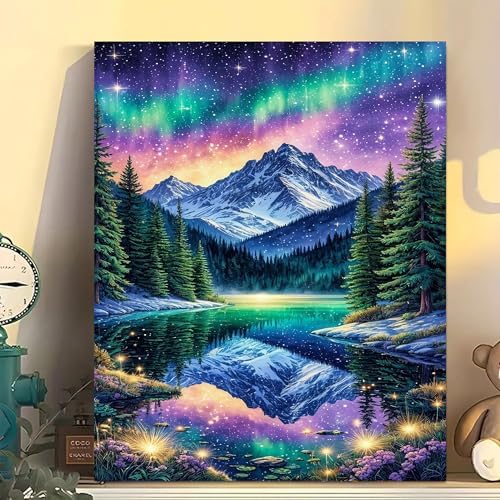 Arttoplus Starry Night Paint by Numbers Kit for Adults Beginner 16x20 inch - Image 3