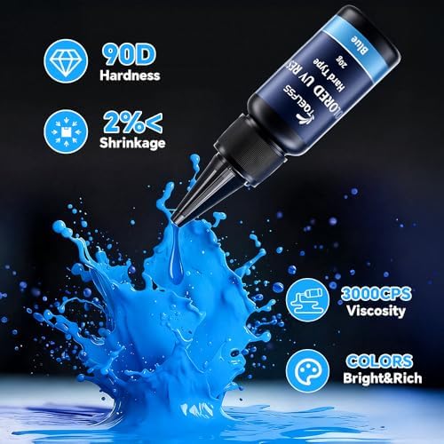 UV Resin, 24 Colors UV Curable Hard Resins, Colored & Fast Curing&Odorless and Clear UV Resins kit for Crafts, Jewelry Making, Colored Resin Casting and Coating (20g/0.68oz Each) - Image 4