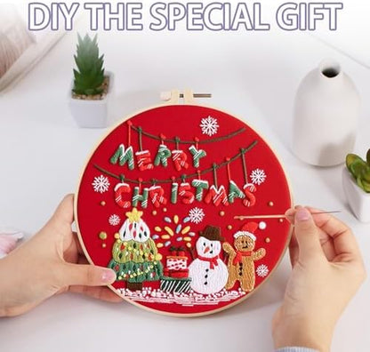 Offizon 3 Sets Embroidery Kit for Beginners Adult DIY Cross Stitches - Image 4