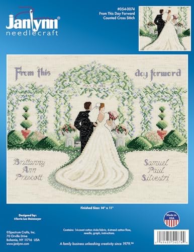 Janlynn Counted Cross Stitch Kit, From This Day Forward, multi-colored - Image 2