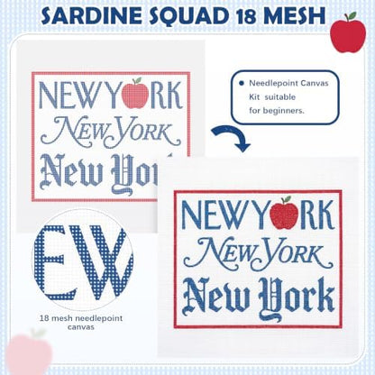 XunYee Needlepoint Canvas Kit, New York - Image 3