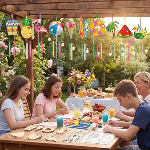 JellyArch Beach 30 Pack DIY Wind Chime Kit Art and Crafts - Image 5
