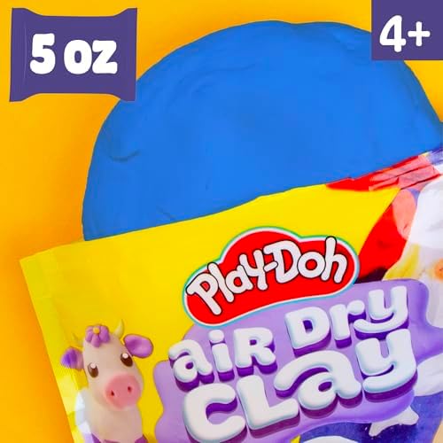 Play-Doh Air Dry Clay, 5 oz. Blue Clay Bag, Art Supplies, Craft Supplies, Clay Tools & Kit, ModelingClay for Kids, Air Dry Clay Kit, Arts & Crafts for Adult and Kids - Image 3